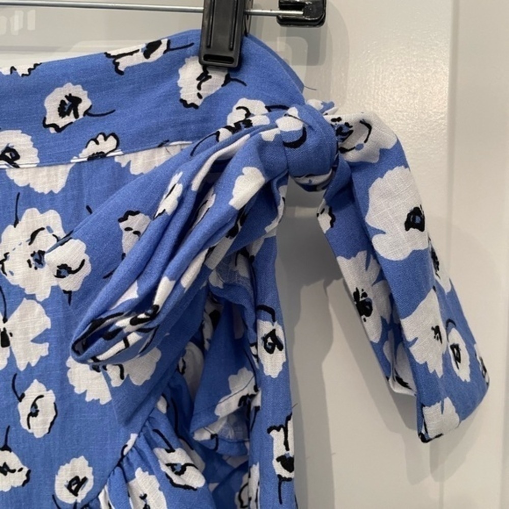 En Saison Blue Flower Print Skort - Picture 3 of 9